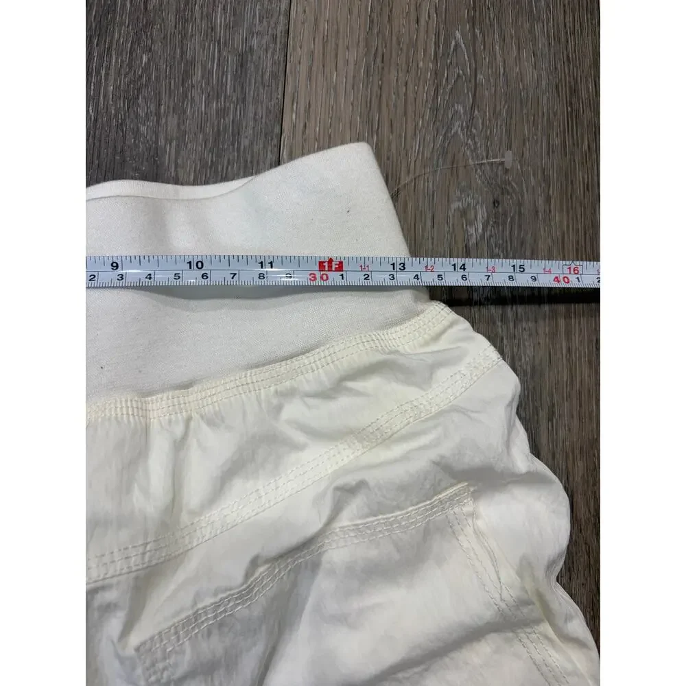 Free People Movement Jogger Pants Women’s Small Ivory Ruched Activewear Lounge